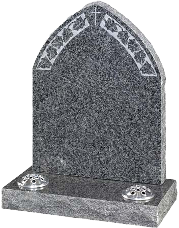 Granite Headstone Design PNG with transparent background