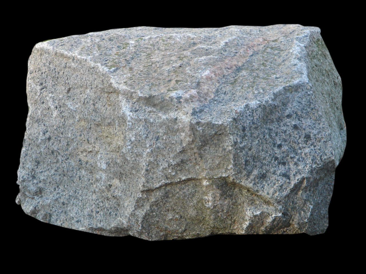 Granite Rock Sample Isolated PNG with transparent background