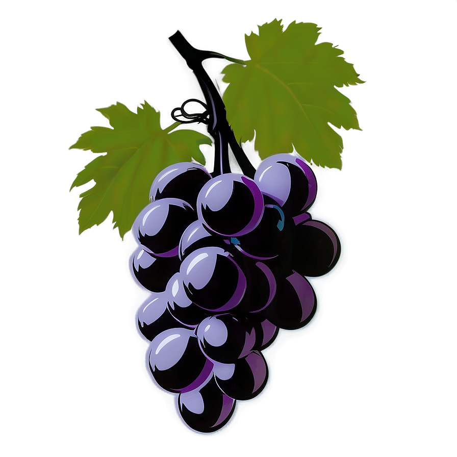 Grape Bunch Silhouette Png Rpy