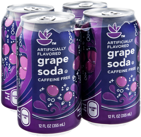 Grape Soda Cans Pack