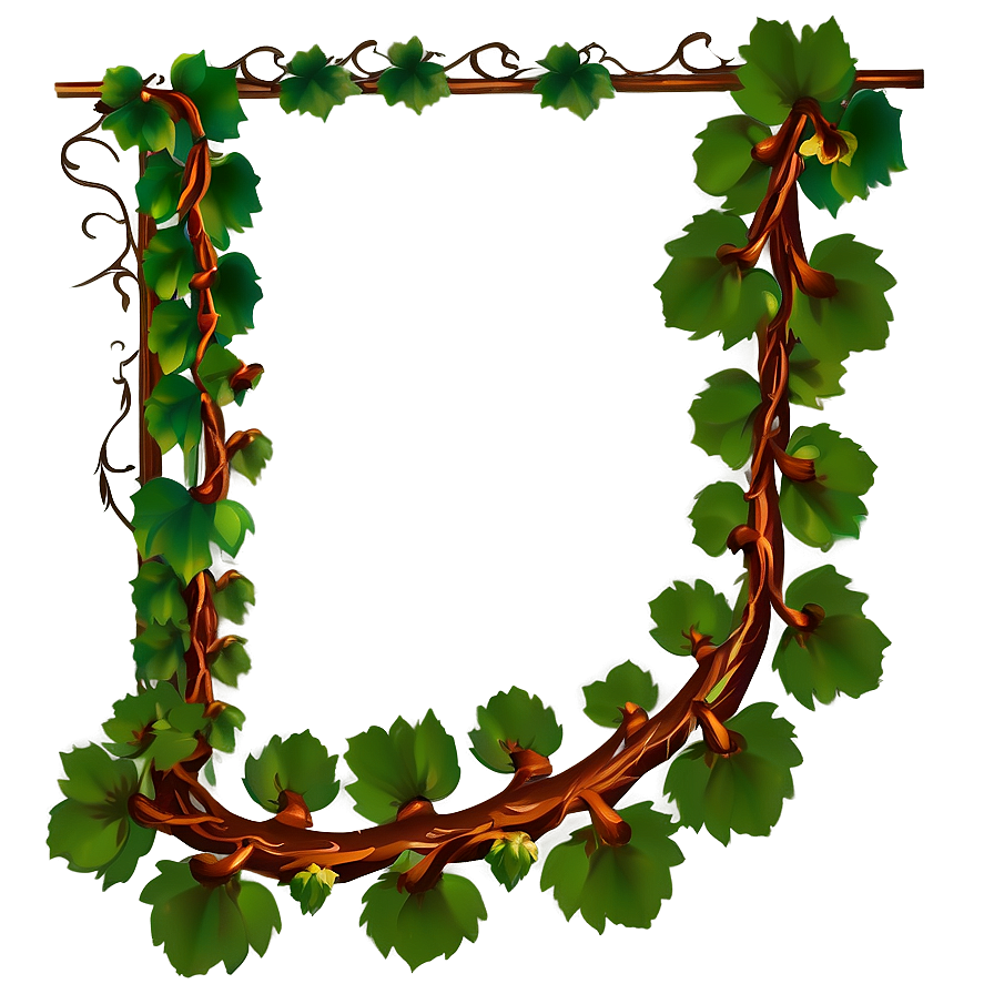 Grape Vine Border Png Dqk