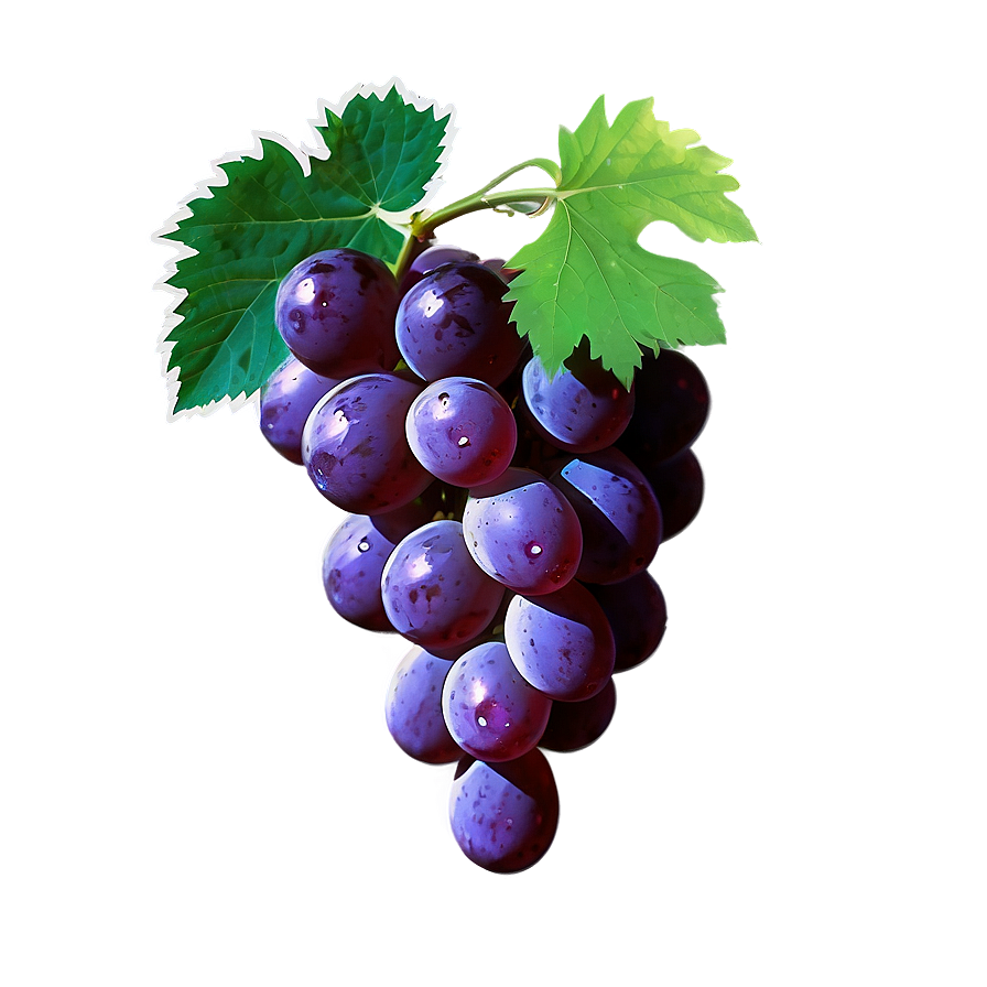 Grape With Leaf Png Jve22