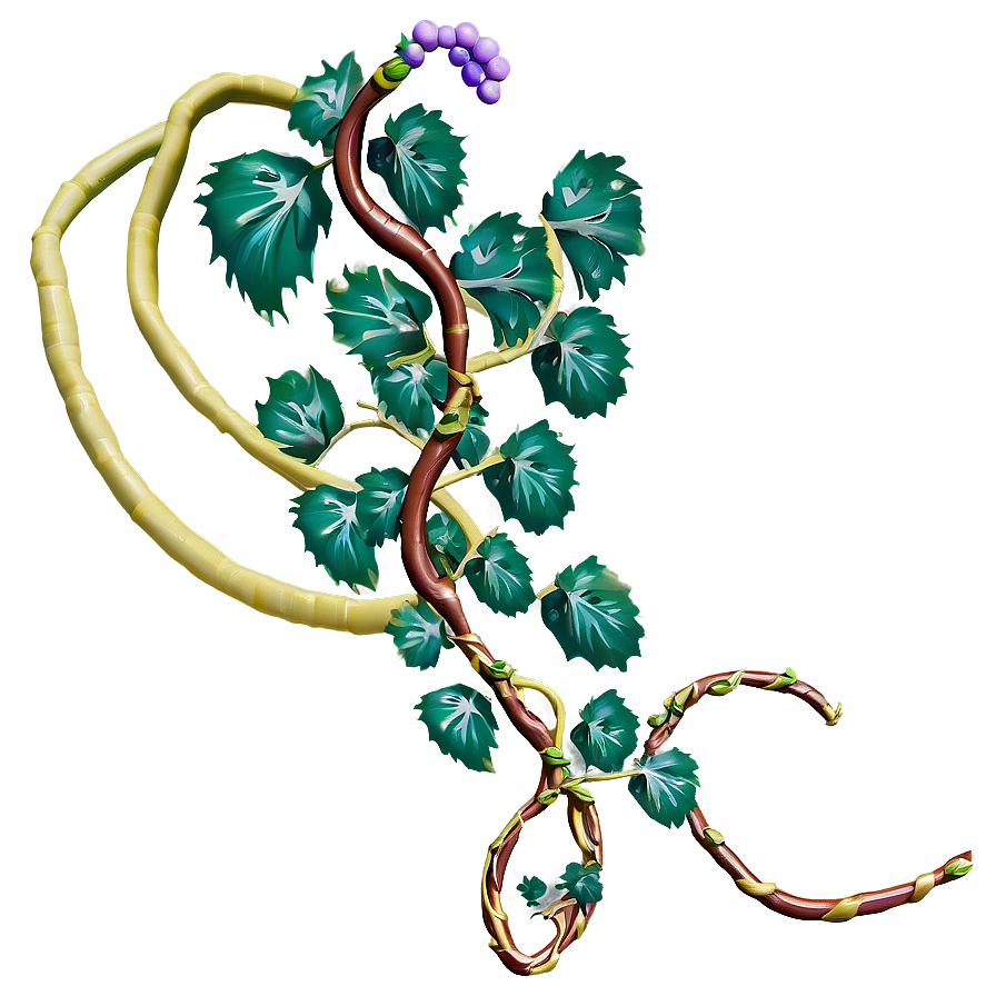 Grapevine Illustration PNG with transparent background