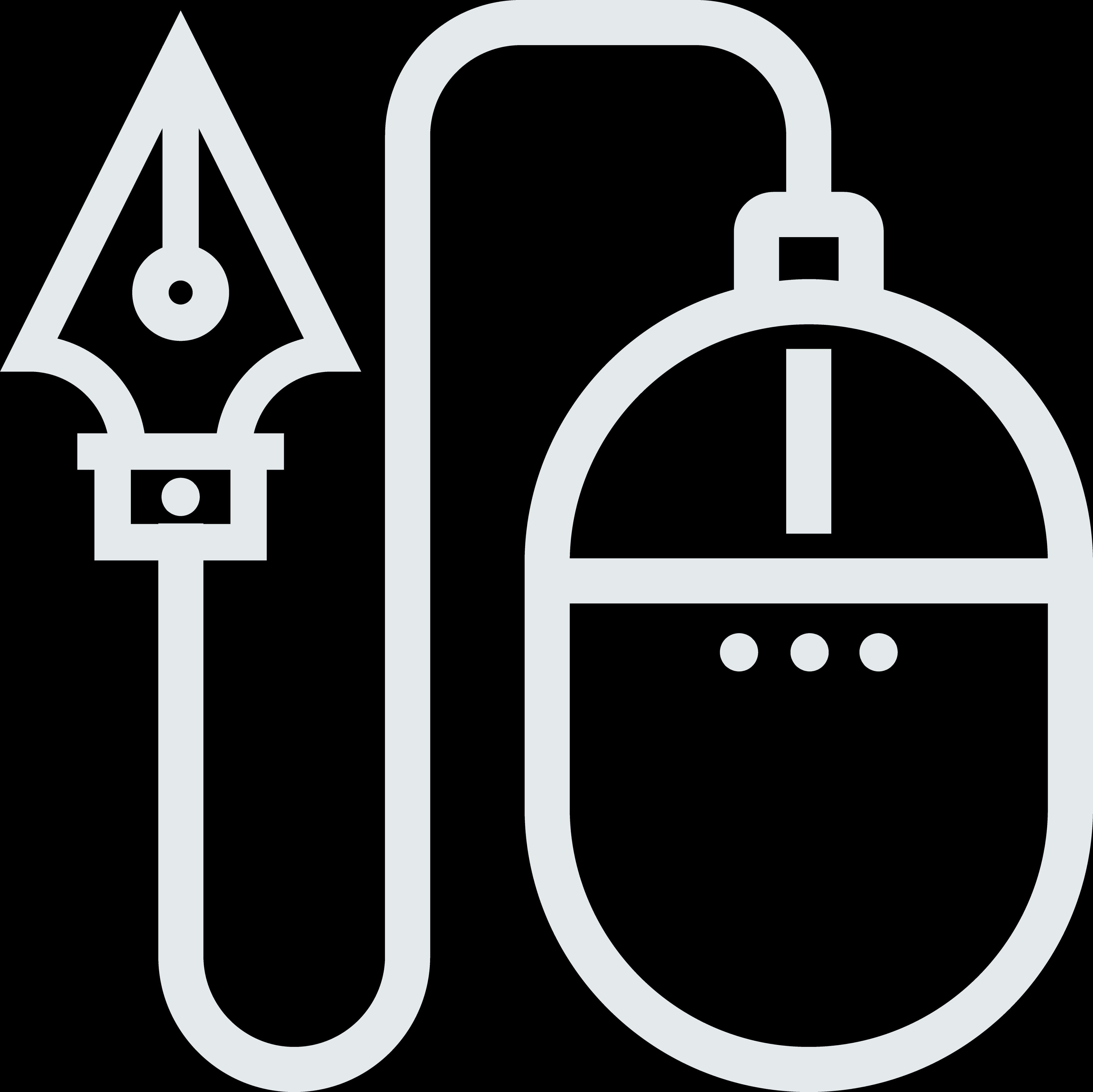 Graphic Design Pen Mouse Icon PNG image with a transparent background, free high-resolution download