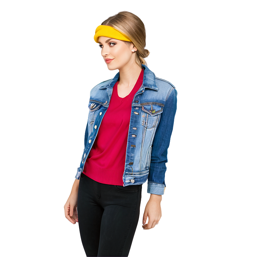 Graphic Jean Jacket Png Jgg35