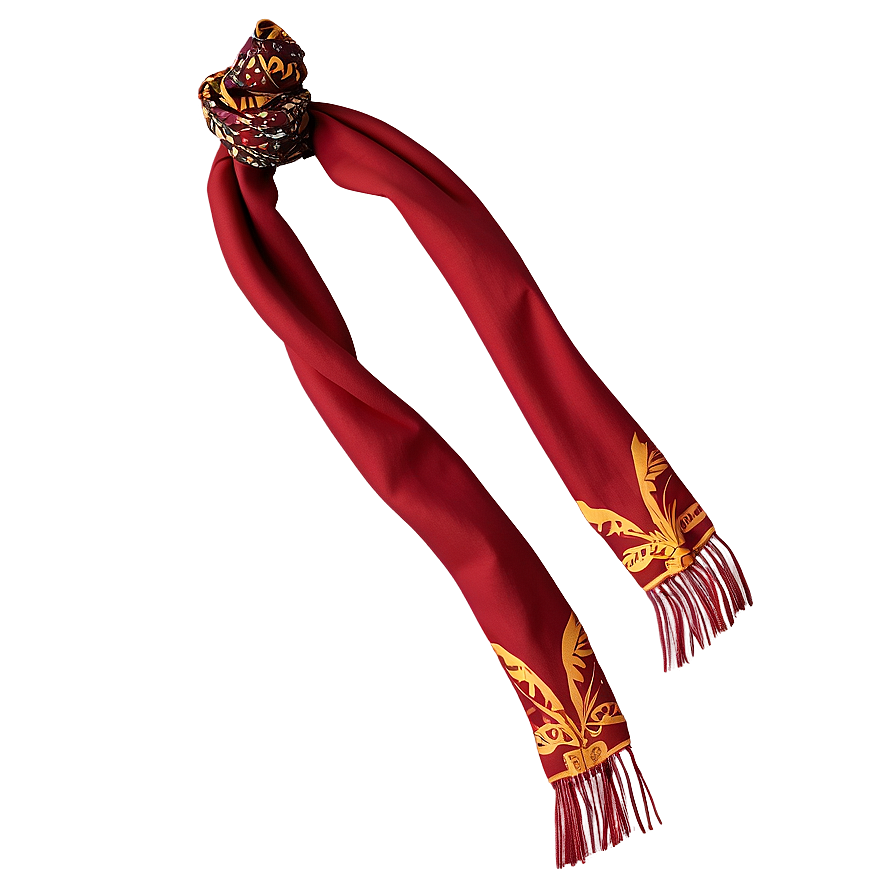 Graphic Red Scarf Png 29