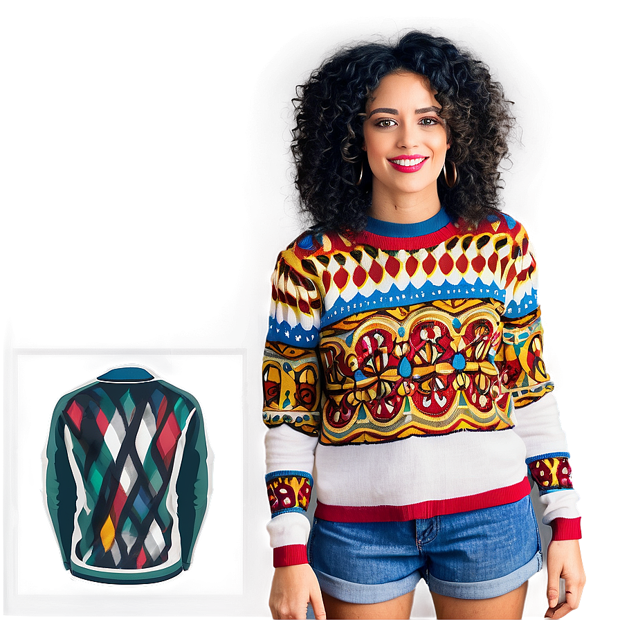 Graphic Sweater Styles Png Hph