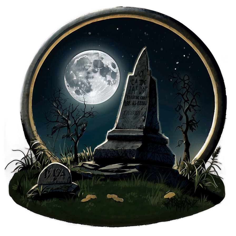 Grave And Moon Png Ayg