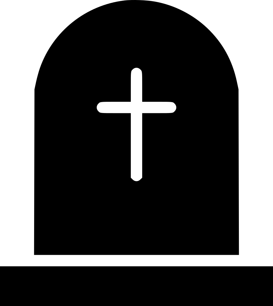 Grave Headstone Icon PNG with transparent background