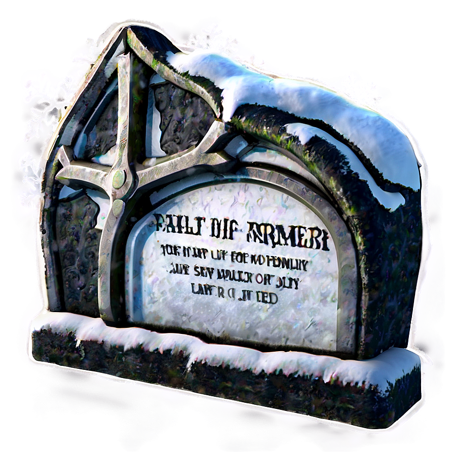 Grave In Snow Png Dia