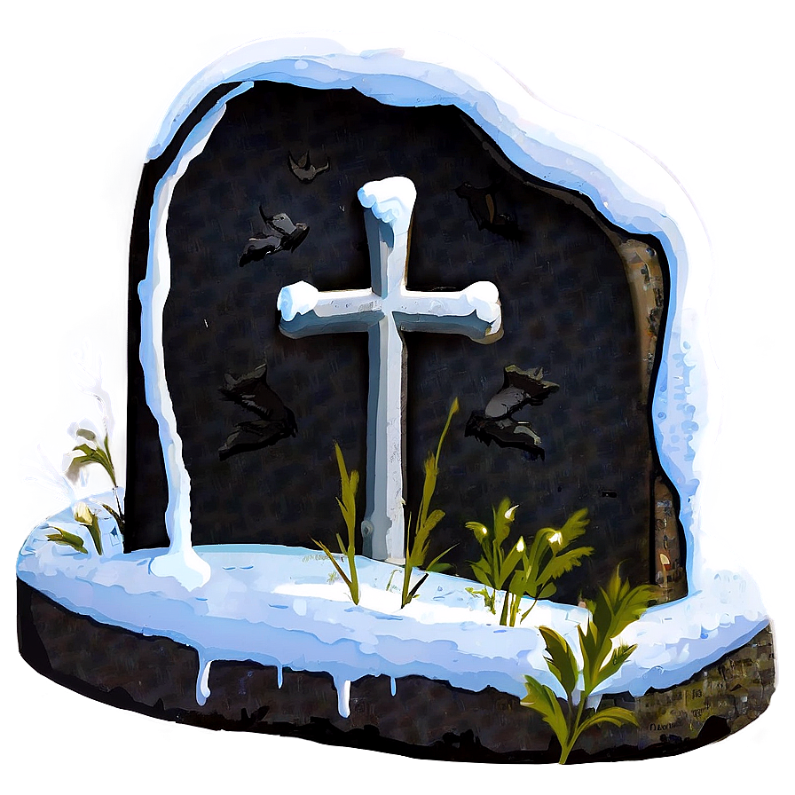 Grave In Snow Png Hgm91