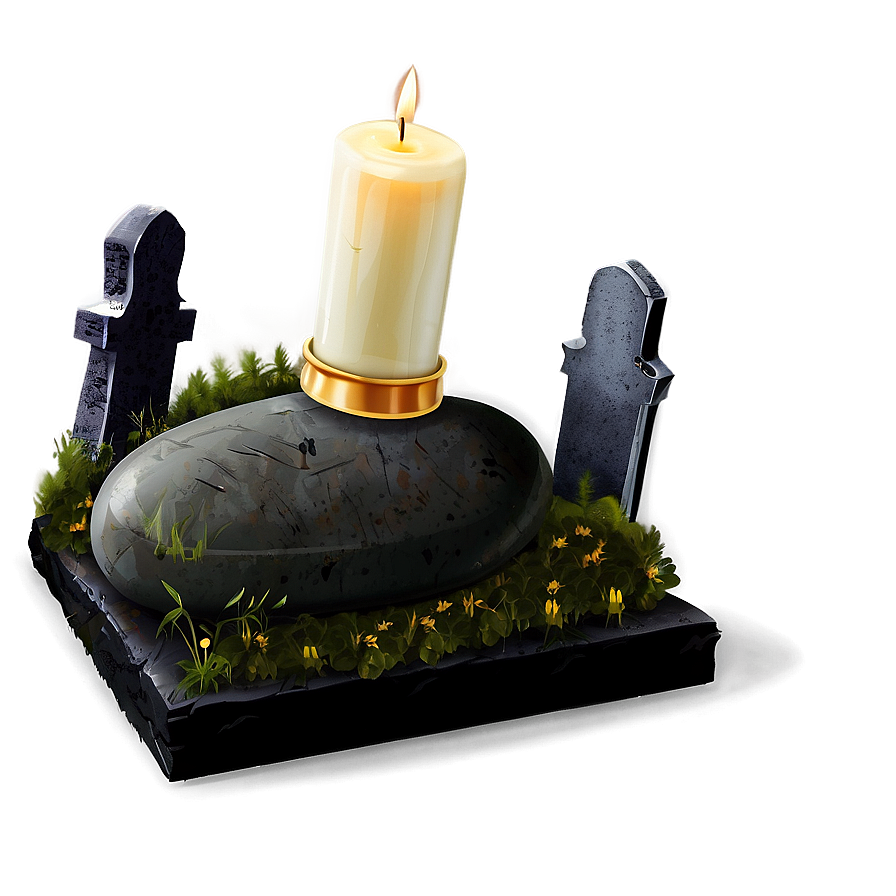 Grave With Candle Png 76