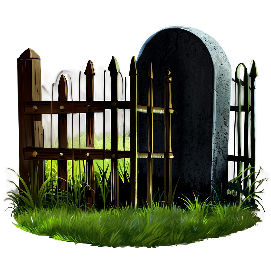 Grave With Fence Png Tno