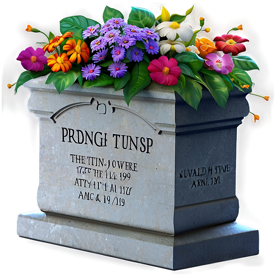 Grave With Flowers Png Fpj