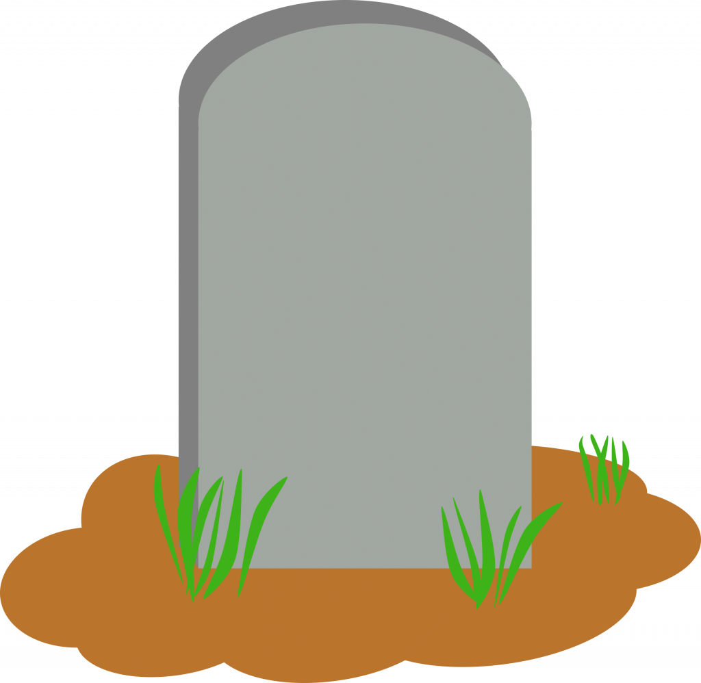 Gravestone Vector Illustration PNG with transparent background