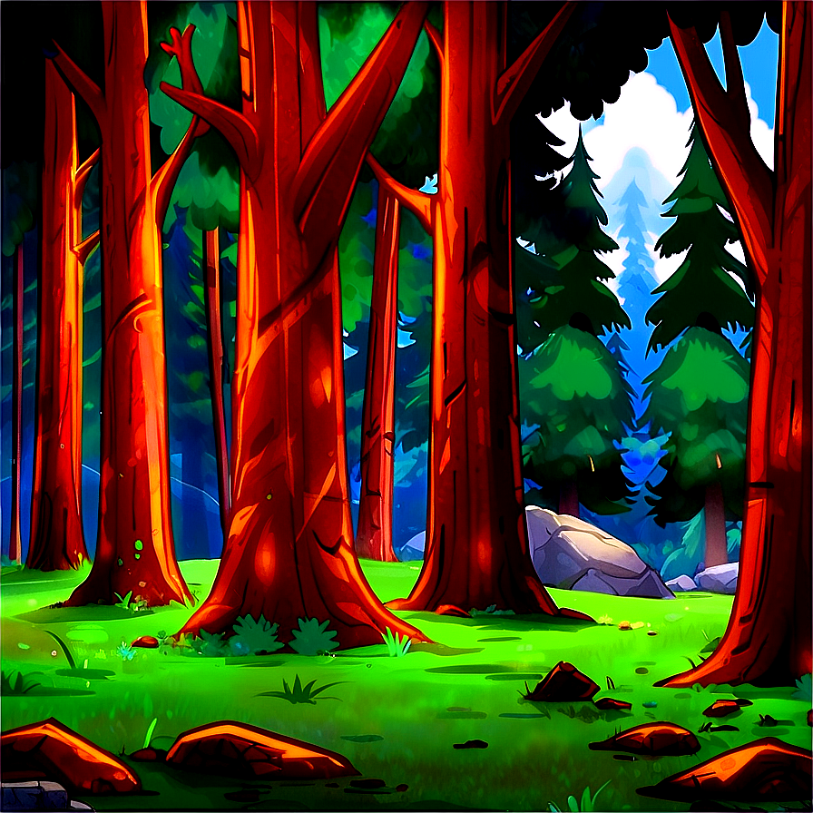 Gravity Falls Forest Background PNG 06232024 PNG with transparent background