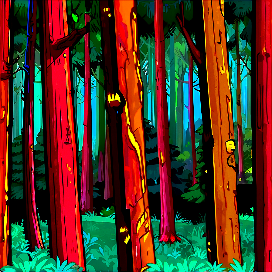 Gravity Falls Forest Background PNG 06232024 PNG with transparent background