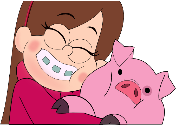 Gravity Falls Mabel And Waddles, HD Png Download PNG with transparent background