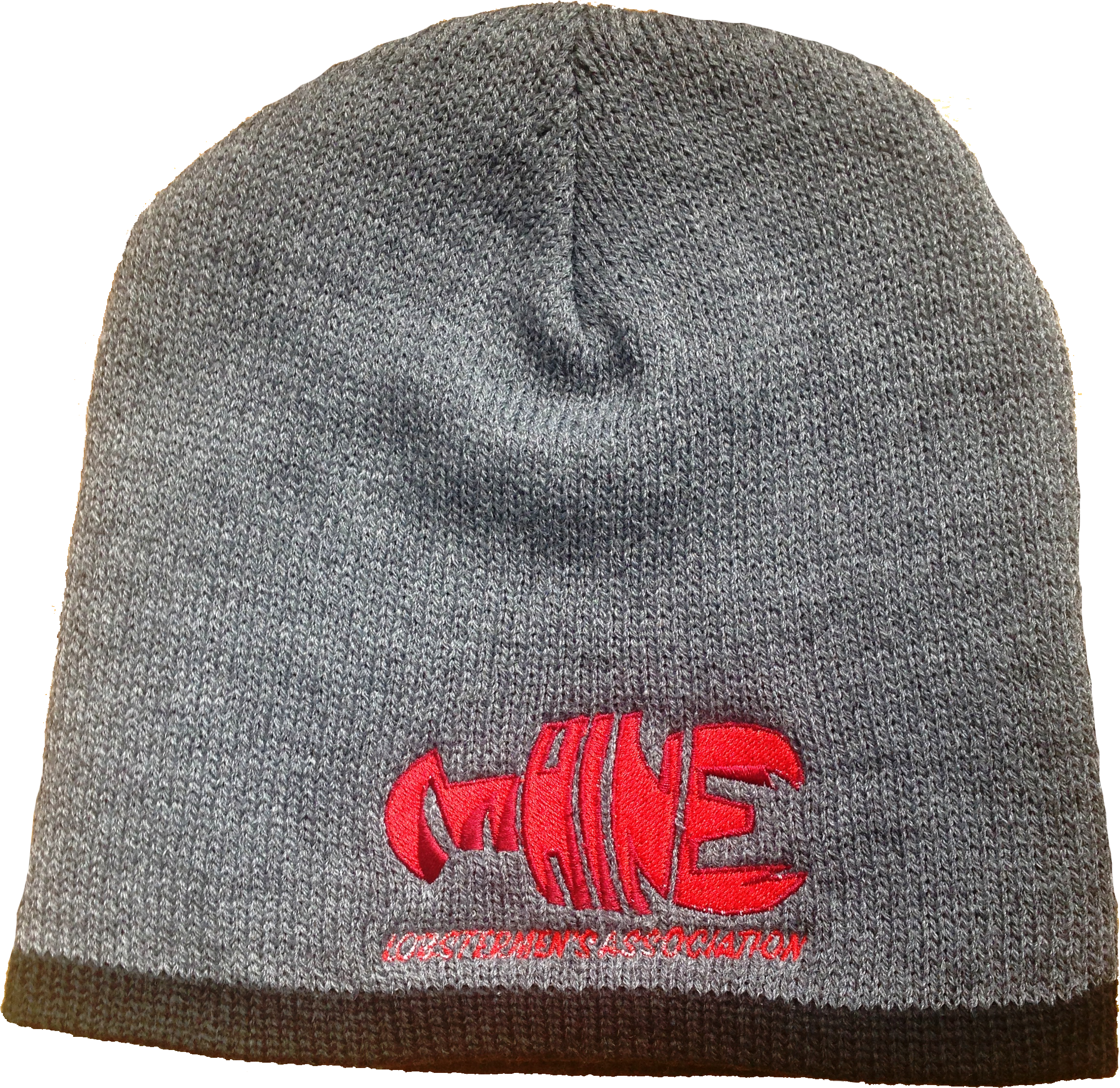 Gray Beaniewith Red Logo