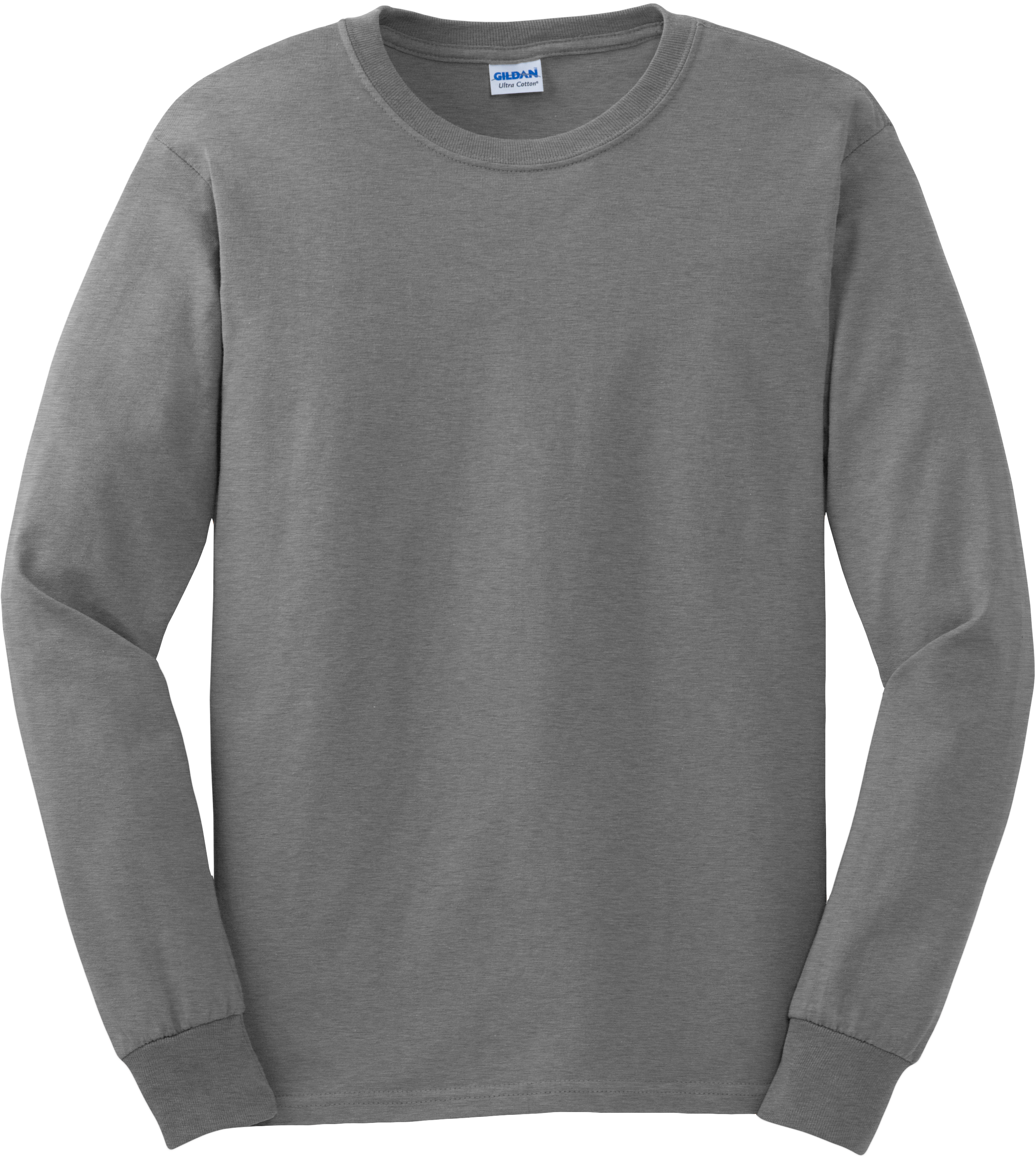 Gray Crewneck Sweatshirt Mockup PNG with transparent background