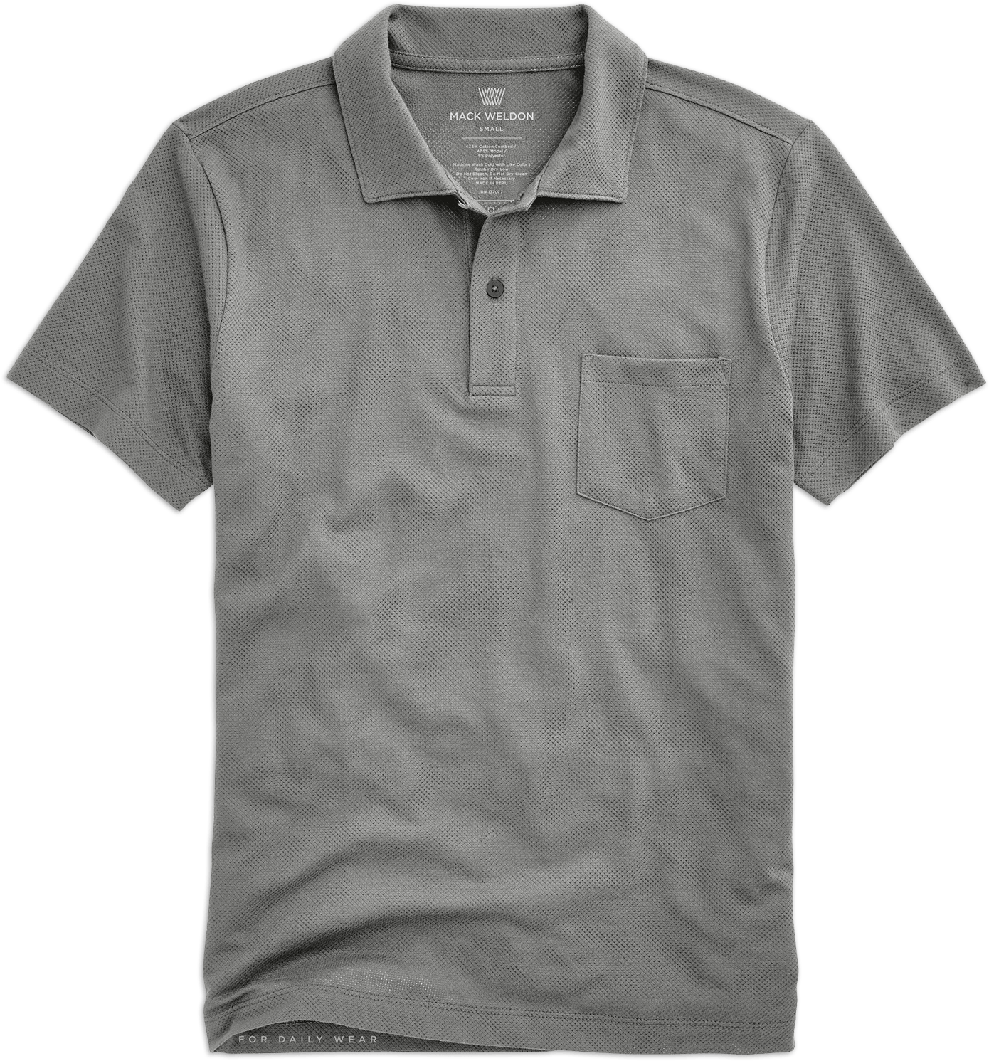 Gray Polo Shirt Mack Weldon