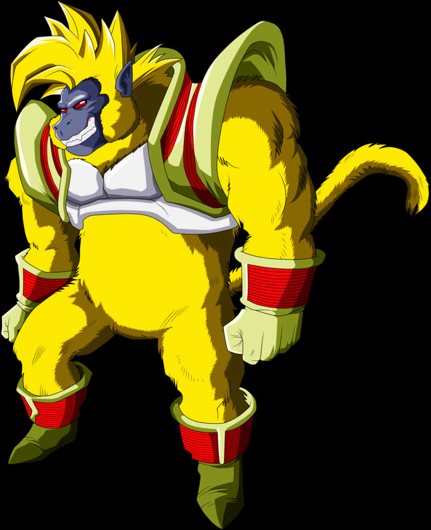 Great Ape Vegeta Illustration PNG with transparent background