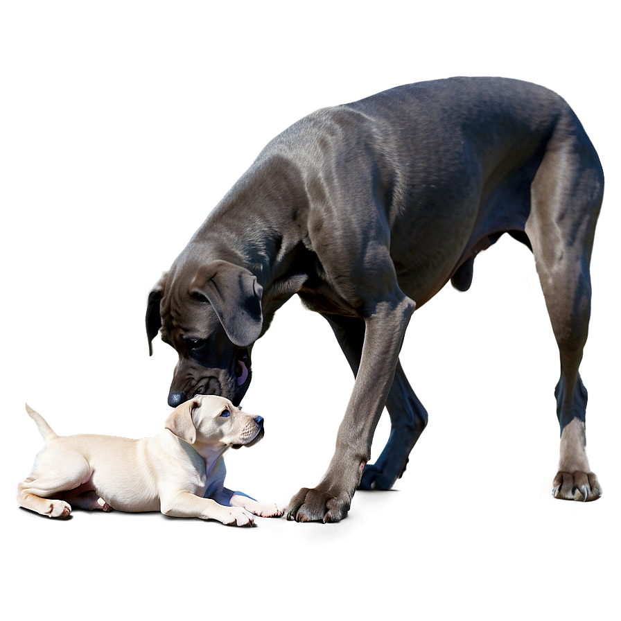 Great Dane And Puppy Png 15