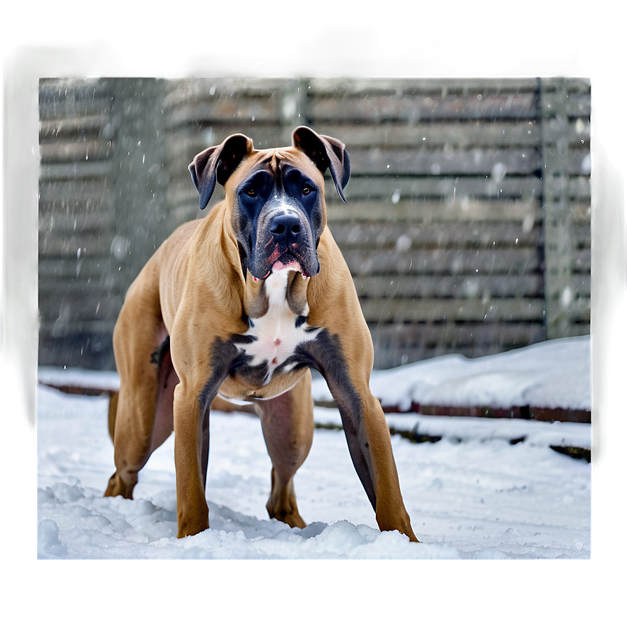 Great Dane In Snow Png Bkk