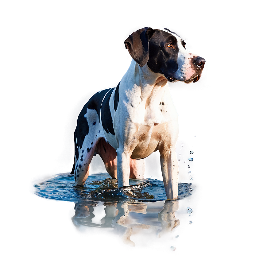 Great Dane In Water Png Lpy98