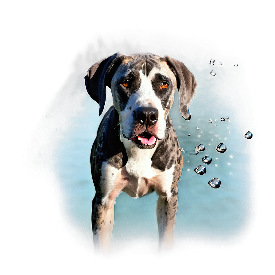 Great Dane In Water Png Nik76