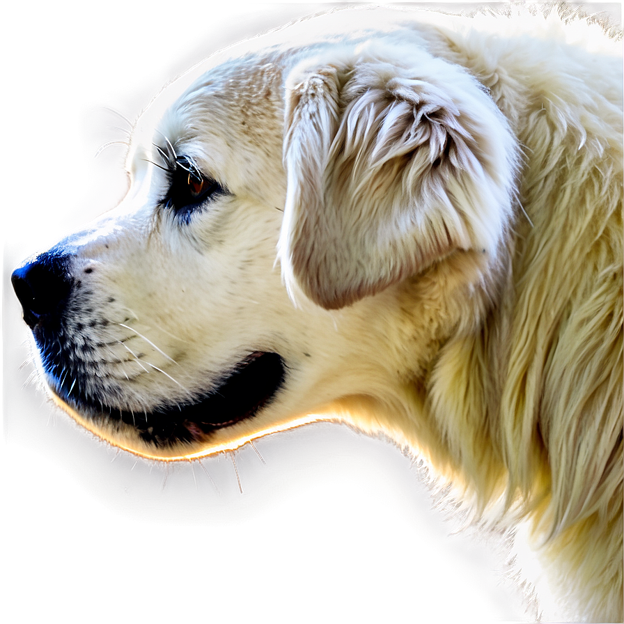 Great Pyrenees In Profile Png Cue