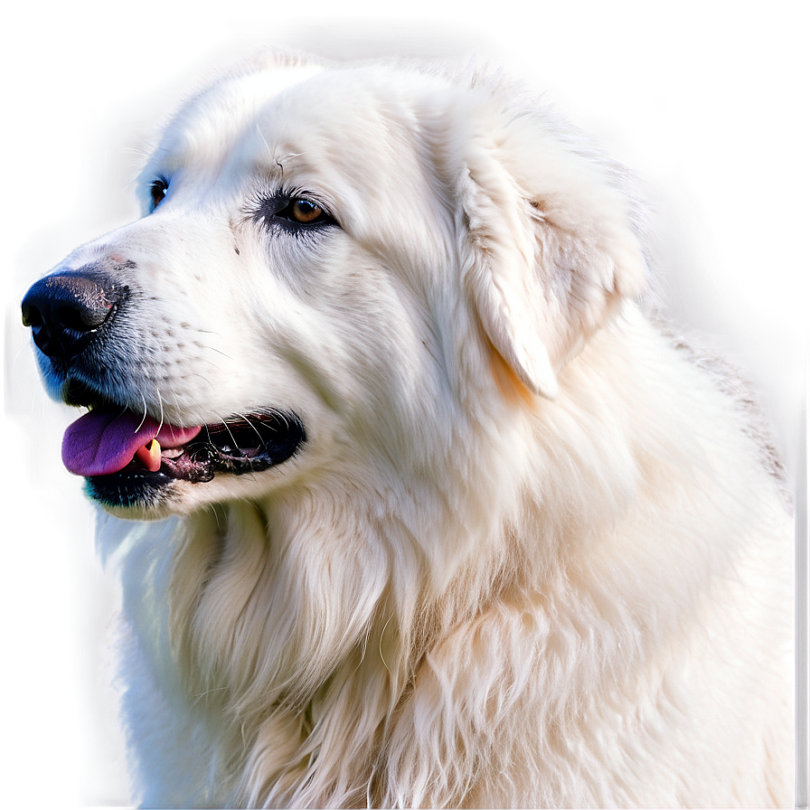 Great Pyrenees In Winter Png 06292024