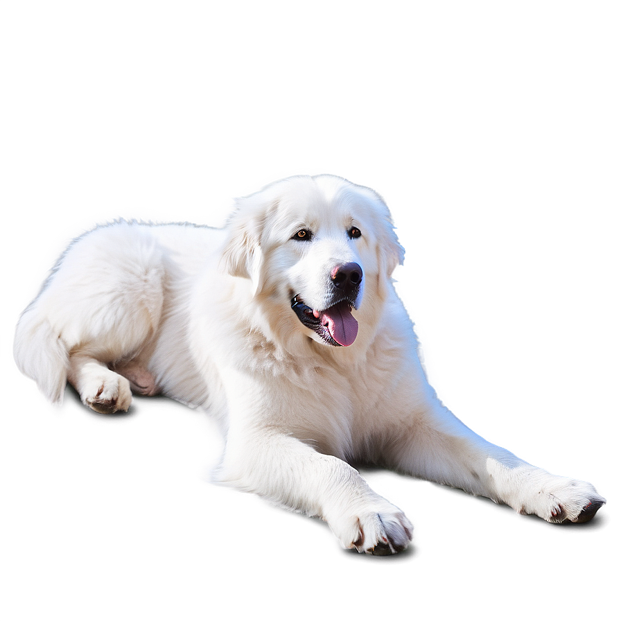 Great Pyrenees Relaxing Png 10