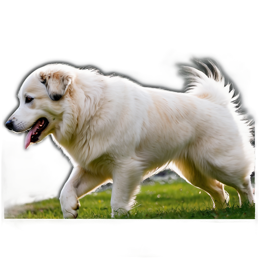 Great Pyrenees Running Png Xsp