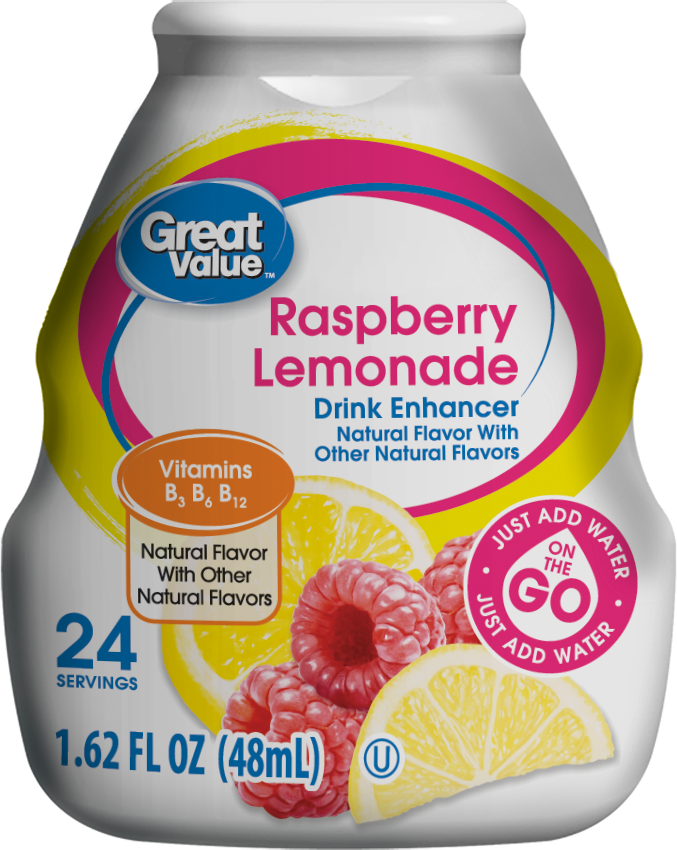 Great Value Raspberry Lemonade Drink Mix, HD Png Download PNG with transparent background