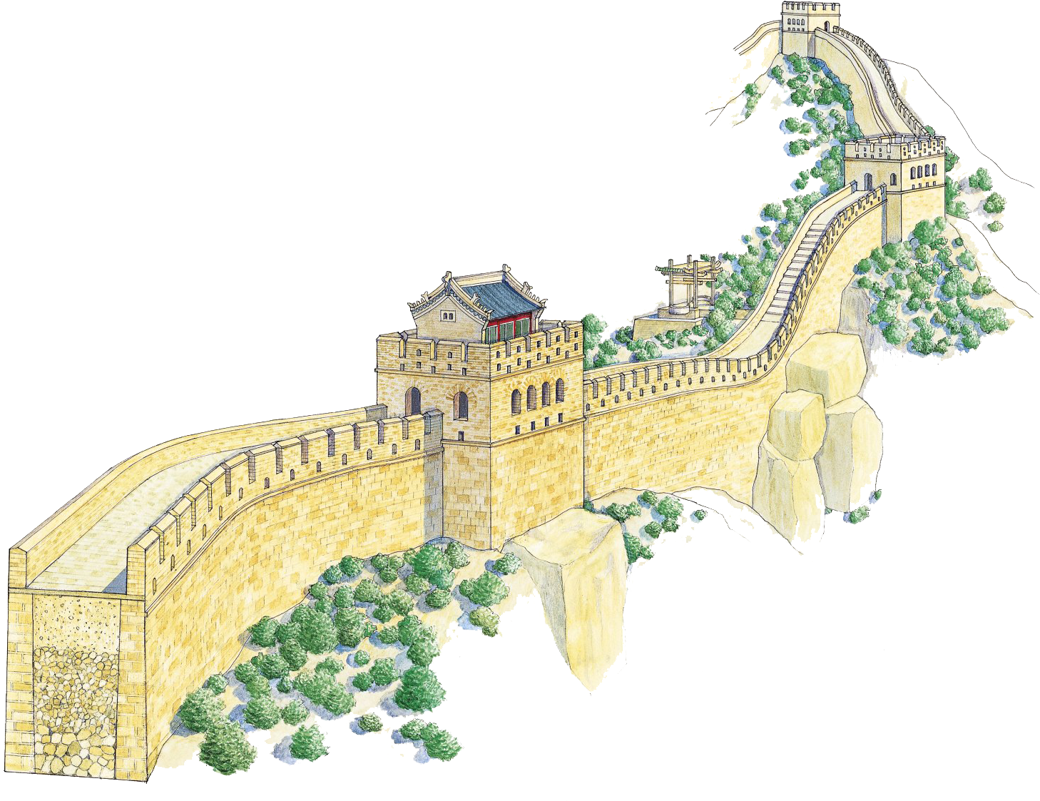 Great Wallof China Illustration