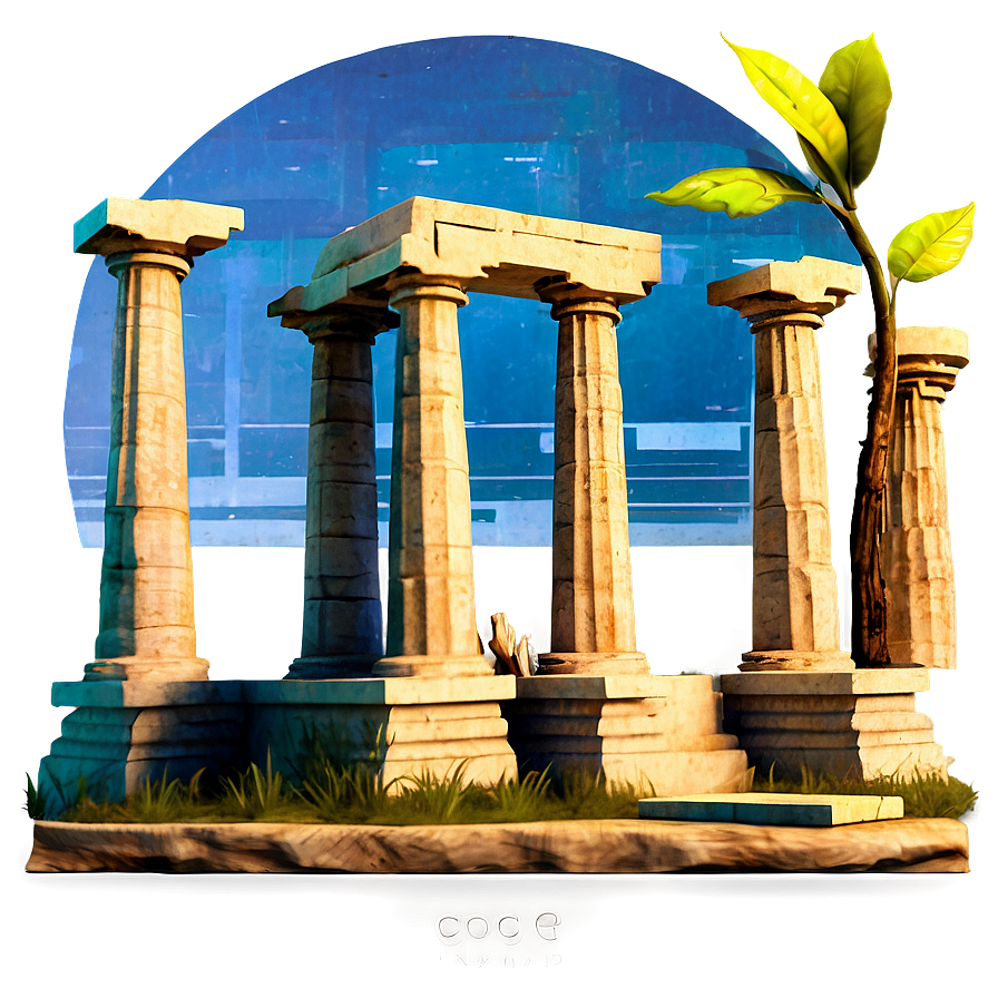 Greek Acropolis View PNG 06202024 PNG with transparent background