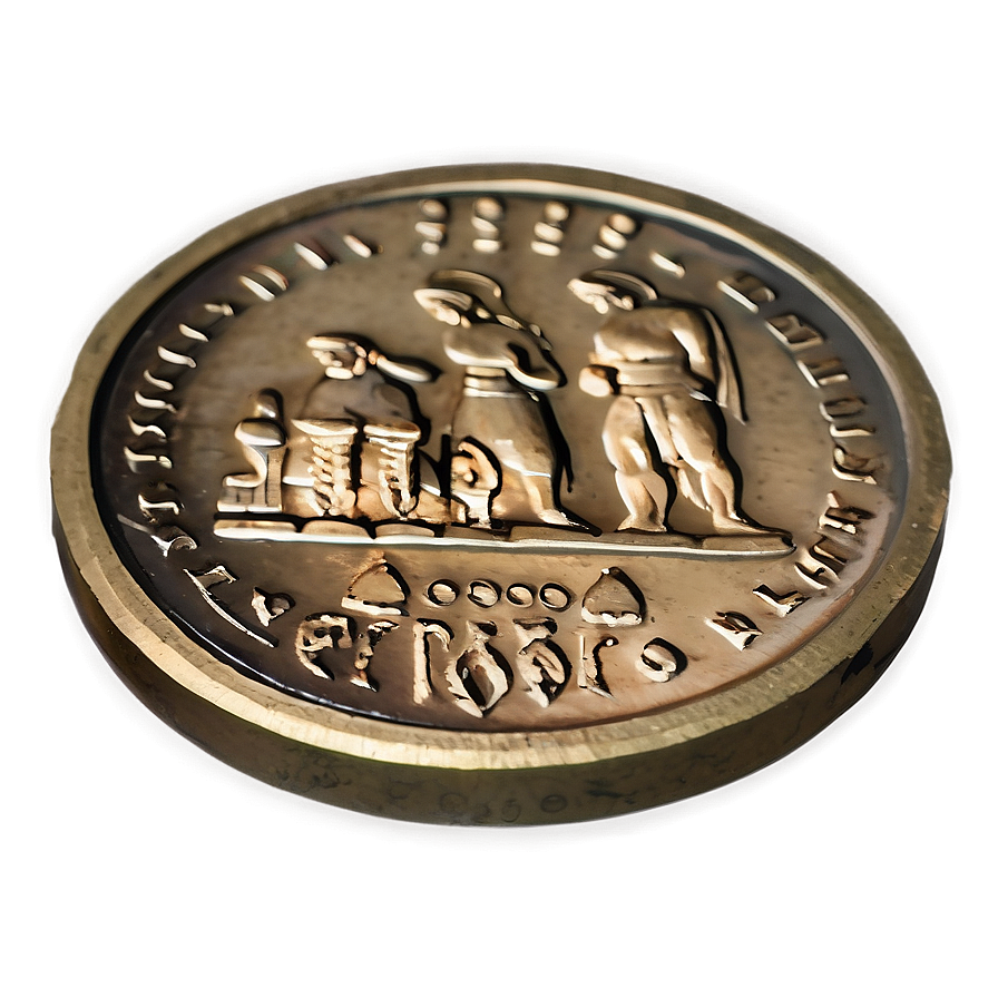 Greek Coin Currency PNG orl PNG with transparent background