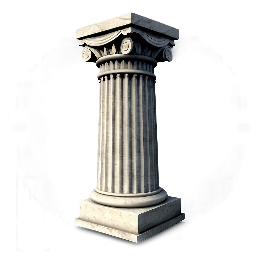 Greek Pillar Representation Png 4