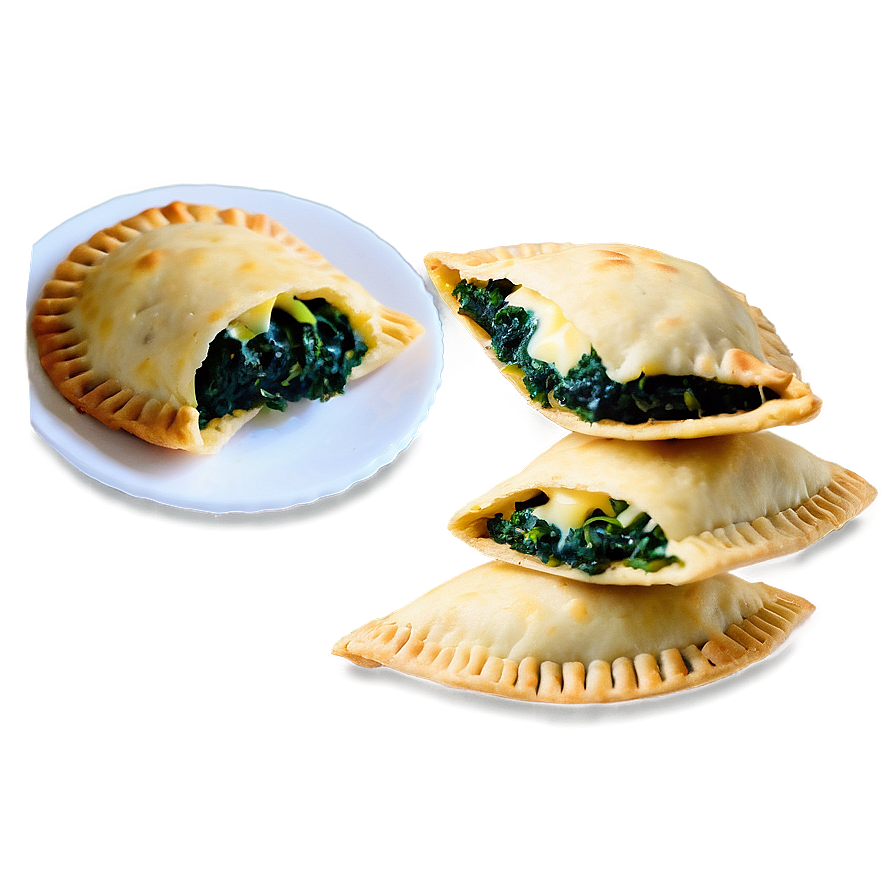 Greek Spinach and Cheese Empanadas PNG ekl79 PNG with transparent background