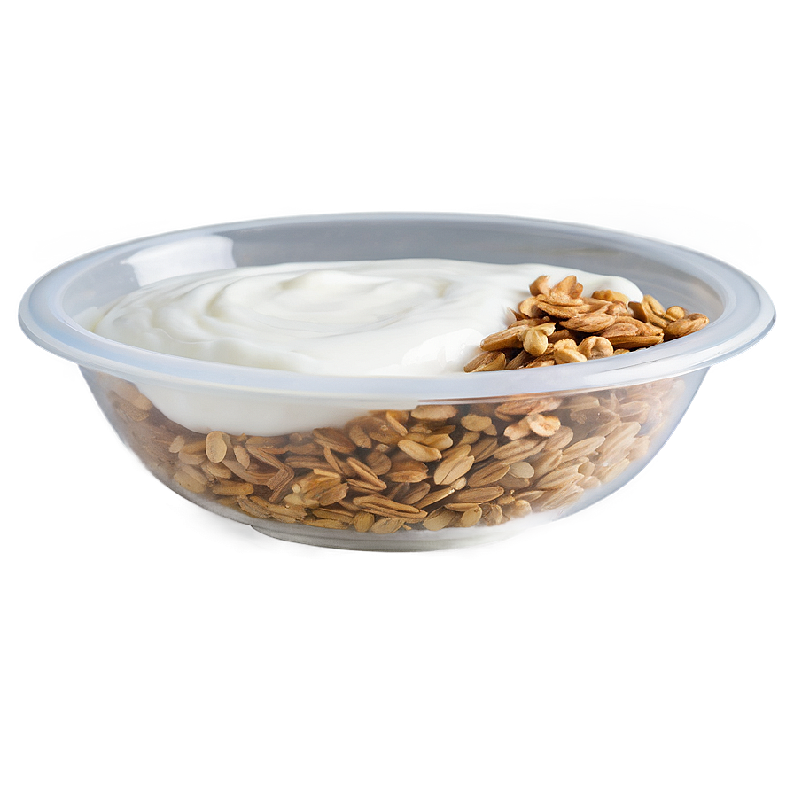 Greek Yogurt With Granola Png Wgx