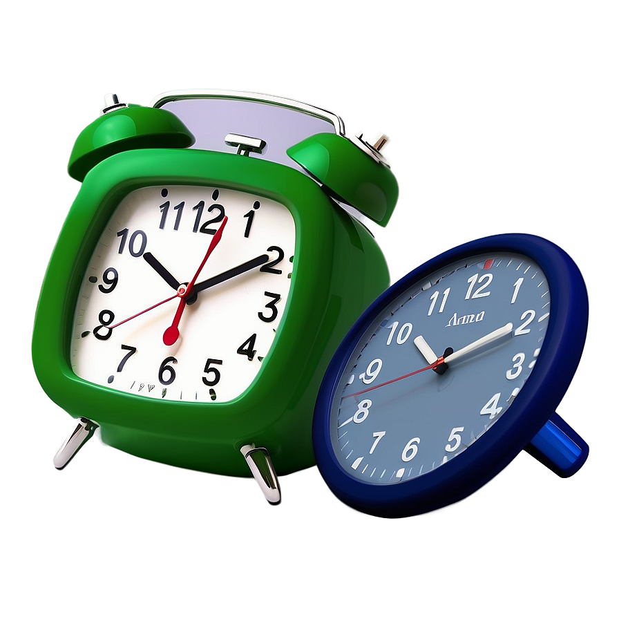 Green Alarm Clock Png 05252024