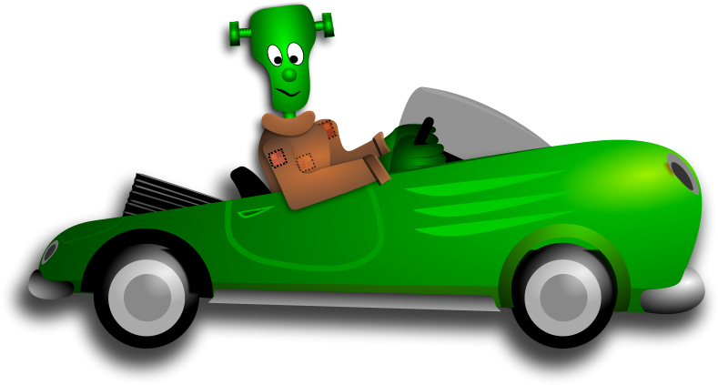 Transparent Car Clipart - Mummy Driving A Car, HD Png Download PNG with transparent background
