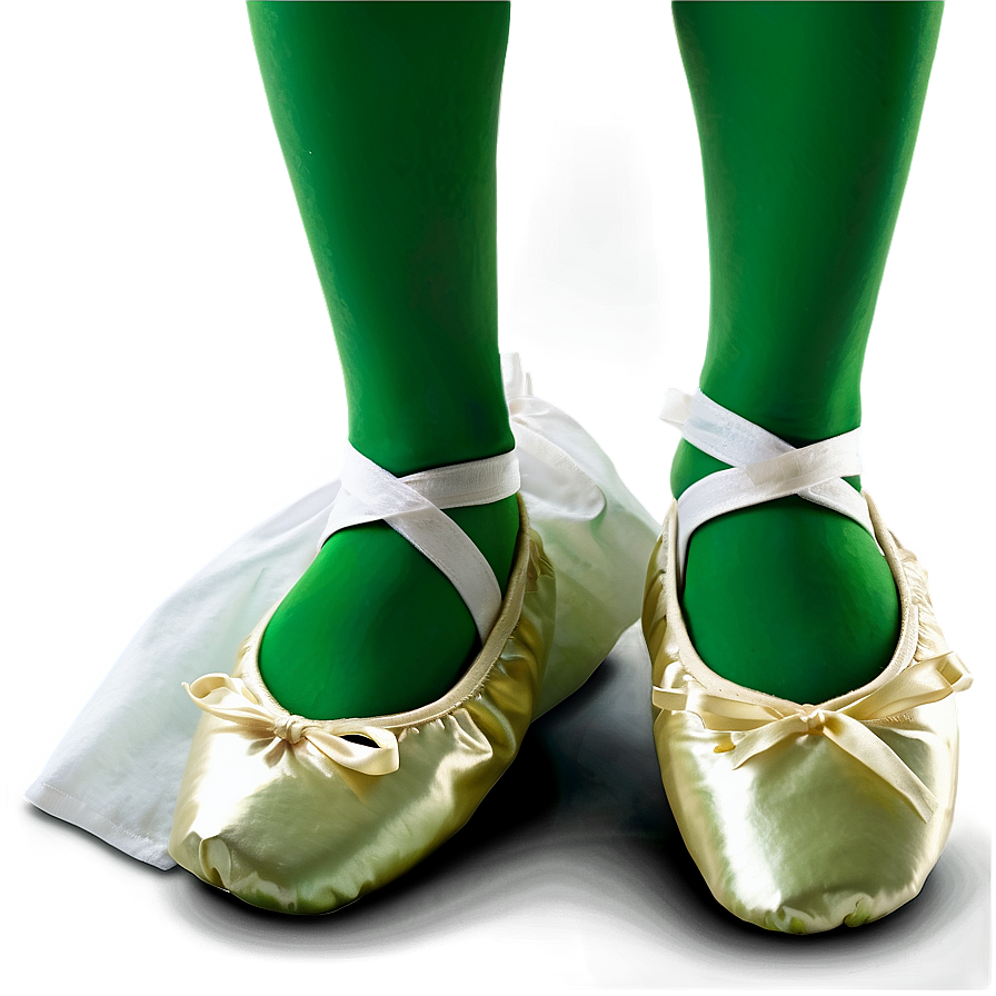 Green Ballet Shoes PNG fwp PNG with transparent background
