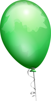 Green Balloon Illustration