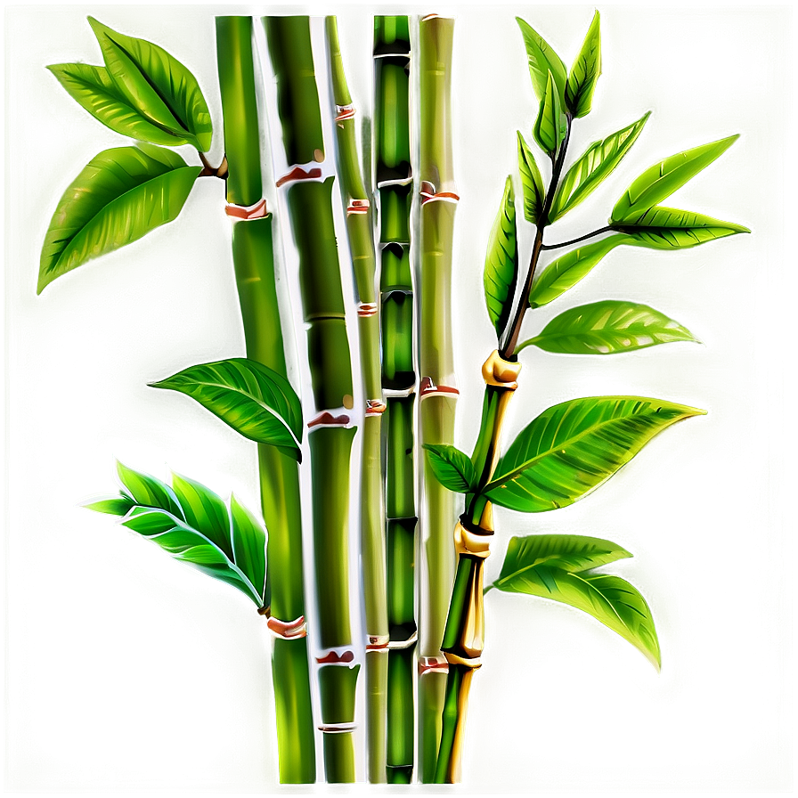 Green Bamboo Leaves Png 05232024