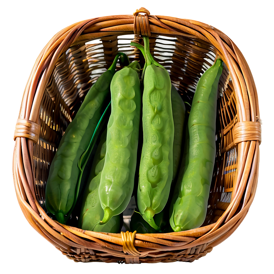 Green Beans In Basket Png Obw