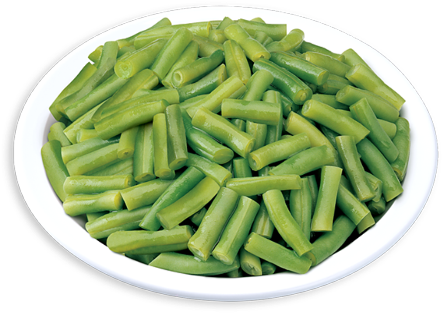 Green Beansin White Bowl