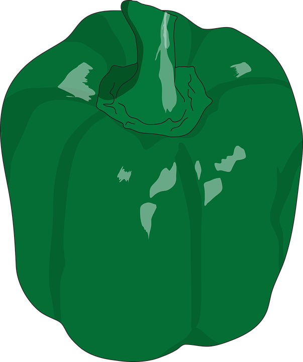 Green Pepper, Vegetable, Vegetarian, Green, Food - Bell Pepper, HD Png Download PNG with transparent background
