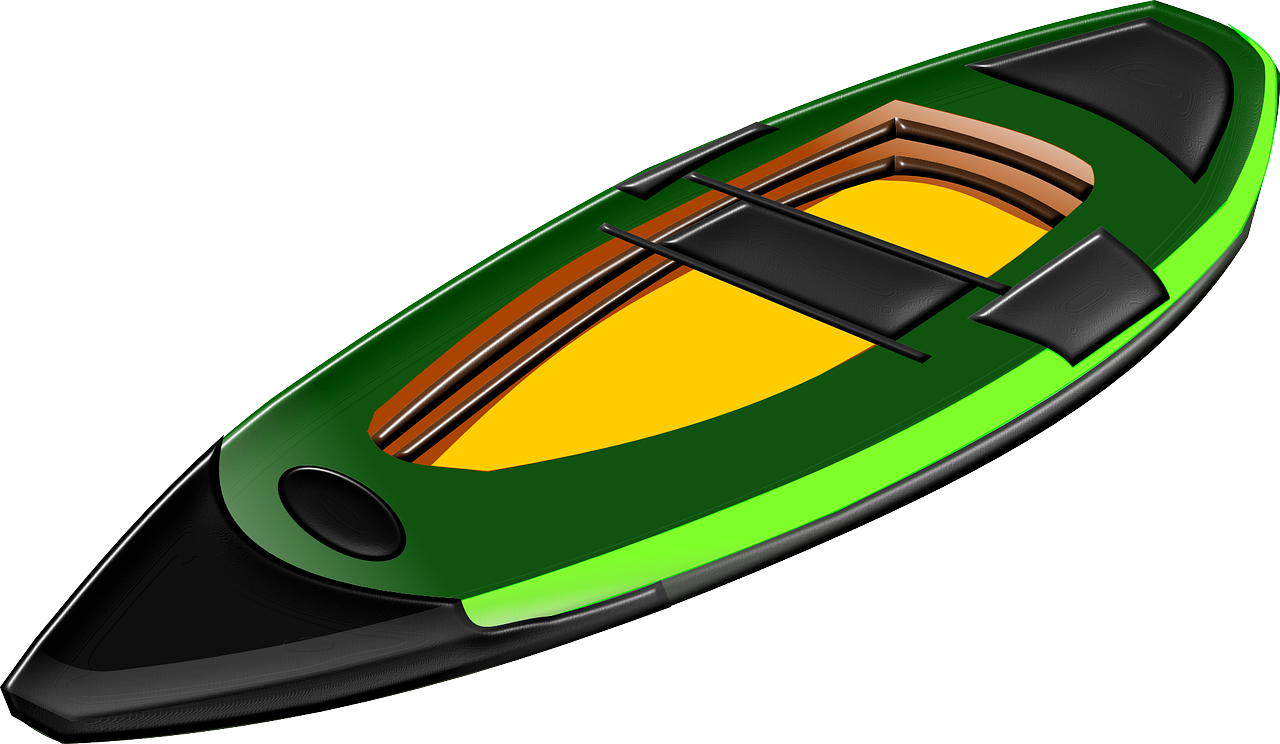 Green Black Kayak Top View.png